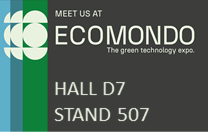 Indicazione padiglione D7, stand 507 presso la fiera ECOMONDO 